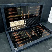 Нарды под стеклом «Золотая классика» — необычный подарок — фотография 8