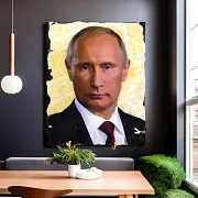 Картина «В.В. Путин» с фотопечатью на ониксе — оригинальный подарок — фотография 1
