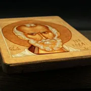 Икона Святого Николая. Дерево — красивый подарок — фотография 3