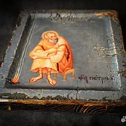 В подарок: Икона деревянная "Св. Апостол Петр" — фотография 3
