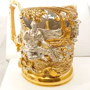Подстаканник для чая «Охотники на привале» — оригинальный подарок — фотография 4