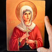 На память: Именная икона "Святая Великомученица Марина" — фотография 1