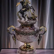 Кубок «Георгий Победоносец» из латуни и бронзы с креноидом в подарок — фотография 1