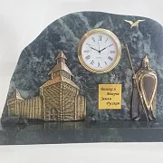 Часы «Защитник земли Русской» со змеевиком — необычный подарок — фотография 2