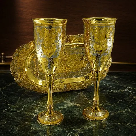 Фужеры свадебные Златоуст. — красивый подарок