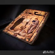 Икона "Распятие Иисуса Христа с предстоящими" — оригинальный подарок — фотография 3
