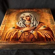 Подарочная икона "Умиление Богородицы" Серафимо-дивеевская — фотография 3