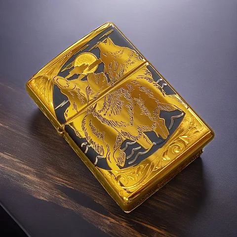 Зажигалка Zippo оригинал "Волки" — необычный подарок