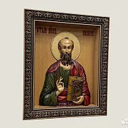 Святой Апостол Павел икона резная из дерева — красивый подарок — фотография 2