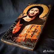 Икона деревянная " Спас Синайский" в подарок — фотография 4