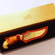 Украшенный дамасский нож №6 — необычный подарок — фотография 2