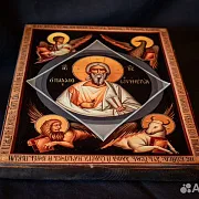 Икона "Иисус Христос Ветхий Денми" — оригинальный подарок — фотография 3