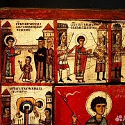Икона Чудо Георгия о змие (с клеймами) в подарок — фотография 3