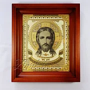 Икона Иисуса Христа /в киоте/. Златоуст — оригинальный подарок — фотография 8