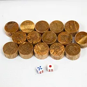 На память: Нарды из карельской берёзы — фотография 3