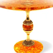 На память: Интерьерная конфетница янтаря — фотография 3