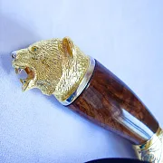 Дамасский нож «Медведь» №5 — оригинальный подарок — фотография 2